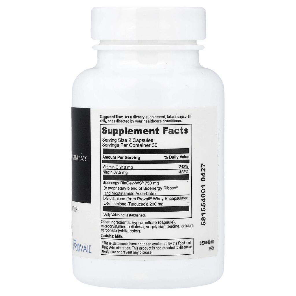 DaVinci Laboratories, NAD+ Activated Glutathione, 60 Capsules