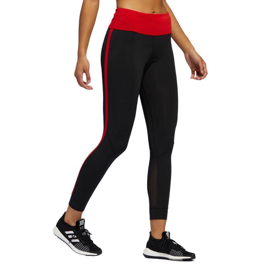 adidas Laisvalaikio Mados Patogios Slim Fit Sportinės Ilgos Kelnės Moteriškos Kelnės Juodos Raudonos FI0648