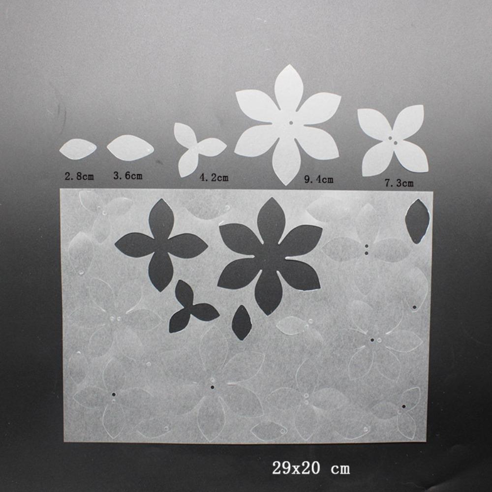 2 Vel Bloemenpatroon Krimpplastic Papier Shrinky Kunstpapier Accessoireset DIY Sieraden