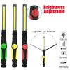 1/3Pcs Portable COB Work Light USB Rechargeable LED Flashlight with Magnetic Base for Car Repair, Home Garage, Emergency