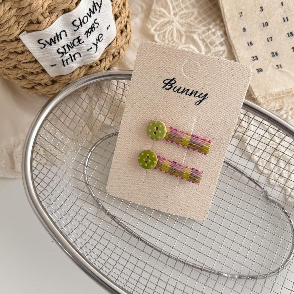 

2 шт./набор Милые детские заколки для волос с цветочным принтом, детские заколки-автоматы, заколки-невидимки, детские головные уборы, модные аксессуары для волос