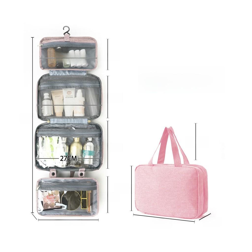 Polyester Travel Toiletry Organizer With Multiple Compartments For Packing Convenience