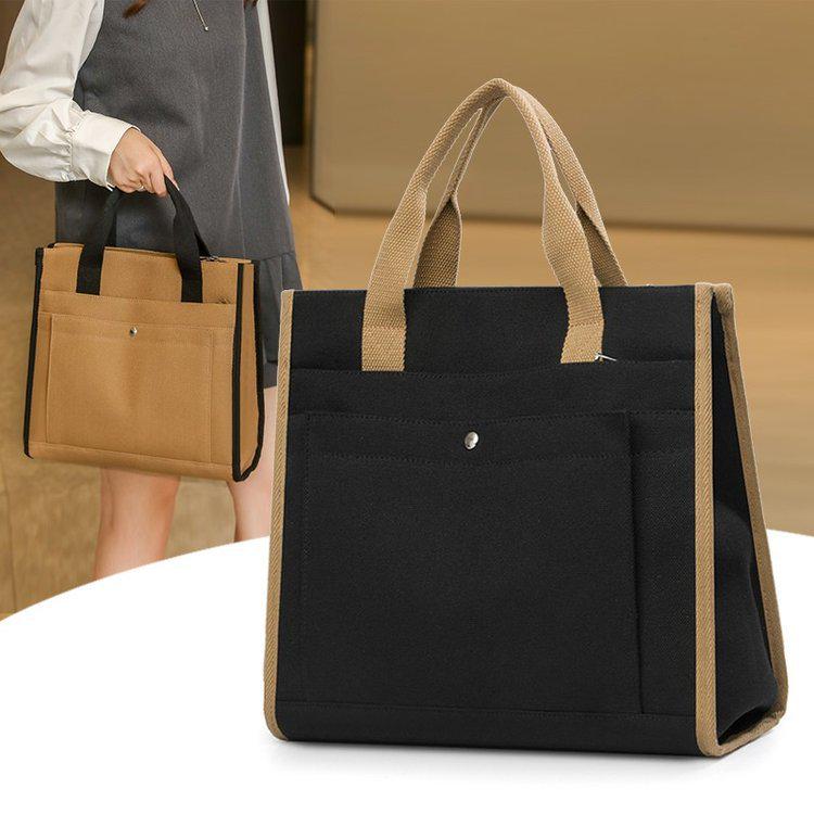 Waterproof Nylon Handbag with Customizable Print Design