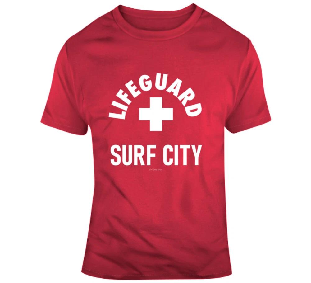 Lifeguard Surf City Beach Sun Sand Summer Ocean Ca Fl Hi Gift T Shirt S