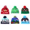 LED Knitted Christmas Hat Glowing Woolen Cap Colorful