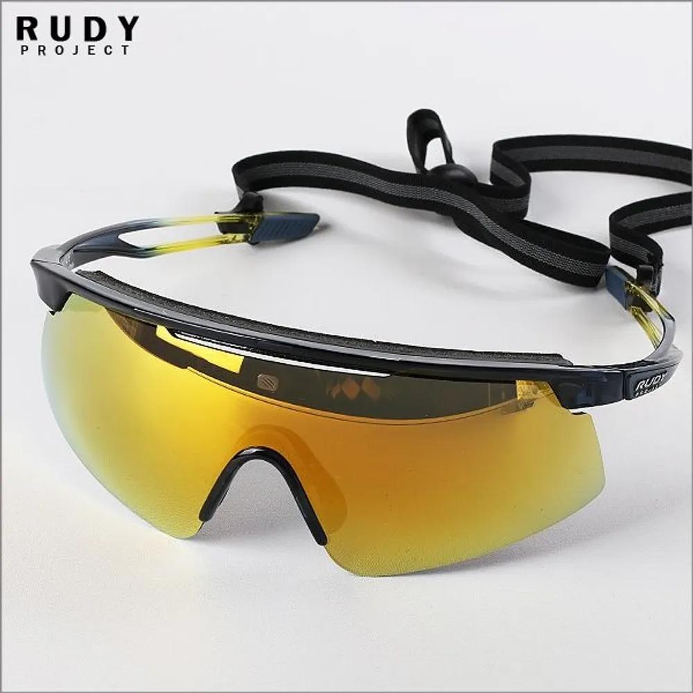 

RUDY PROJECT Turbulence SP890502-0000 Sports Sunglasses Cycling Baseball Running Marathon Goggles Yellow Mirror Lens
