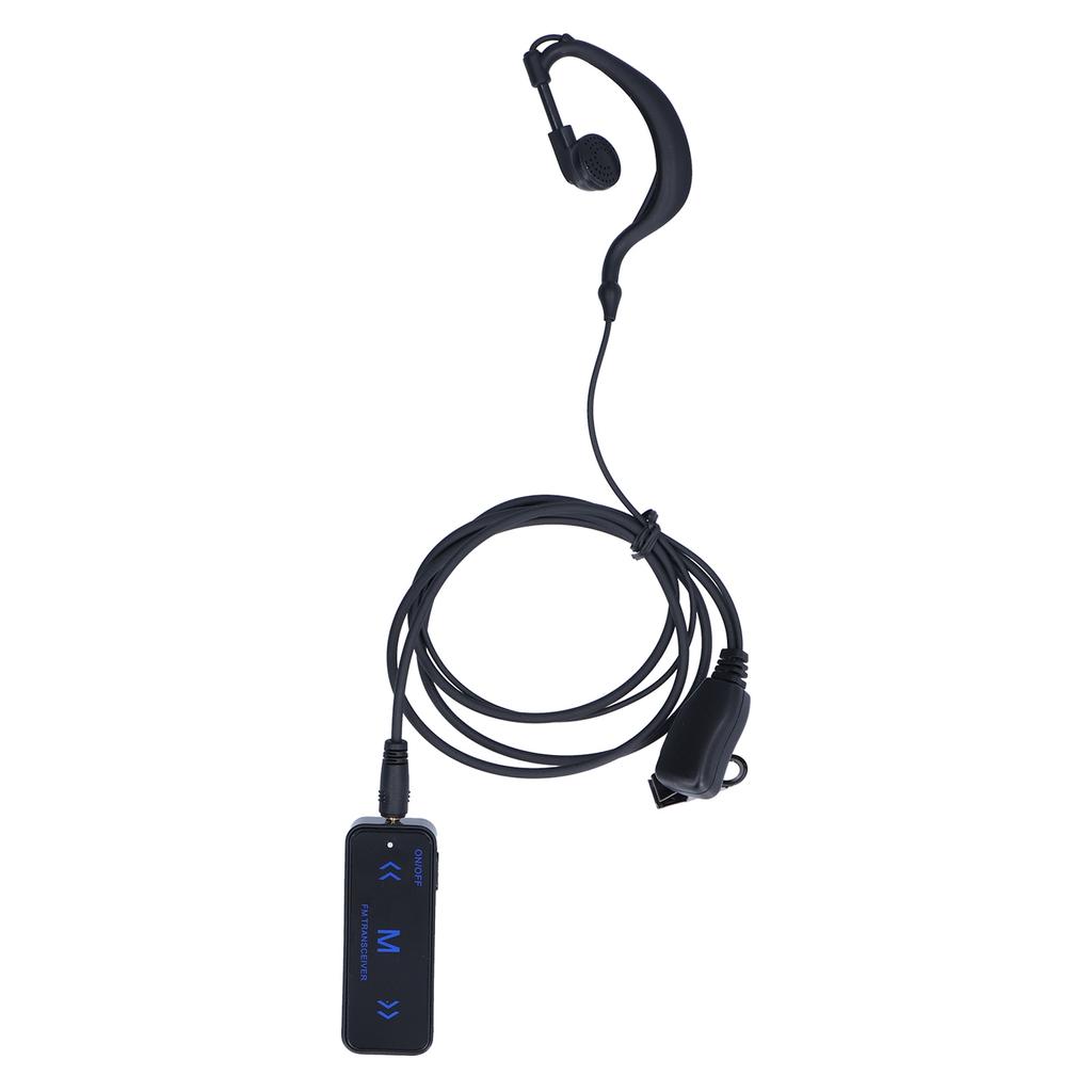 1 Pair Mini Radio Walkie Talkie Ultra Thin 2‑Way Radio Earpiece for Supermarkets Shopping Centers