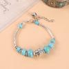 Original Handmade Turquoise Tibetan Silver Small Fish Bracelet Bohemian Retro Personality Bells Miao Silver Bracelet Women