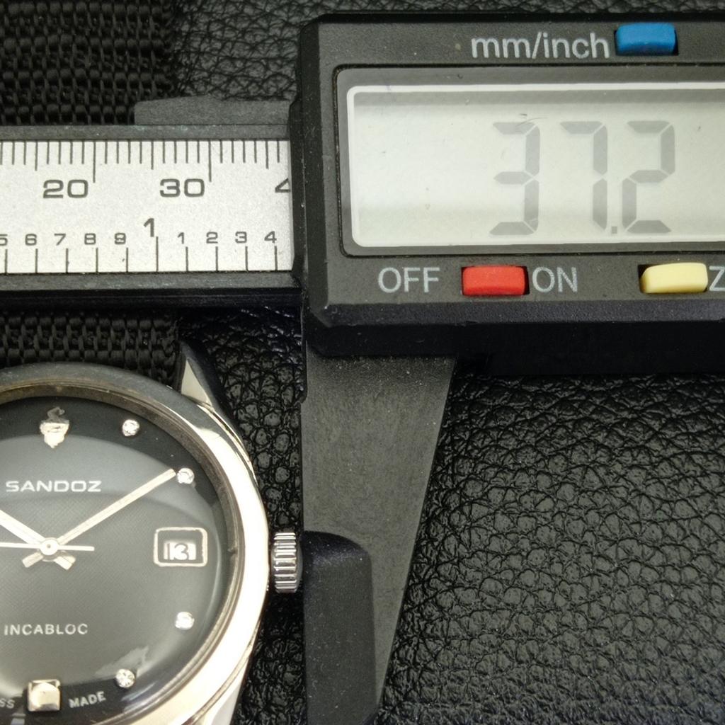 CEAS VINTAGE SANDOZ INCABLOC AUTOMATIC ELVEȚIAN MENS CULOARE NEAGRĂ CADRAN a436443-2 R129-a436443
