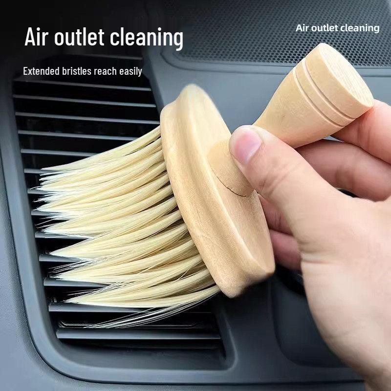 Multi-Purpose Soft Bristle Cleaning Brush for Keyboards, Car Interiors, and Vents