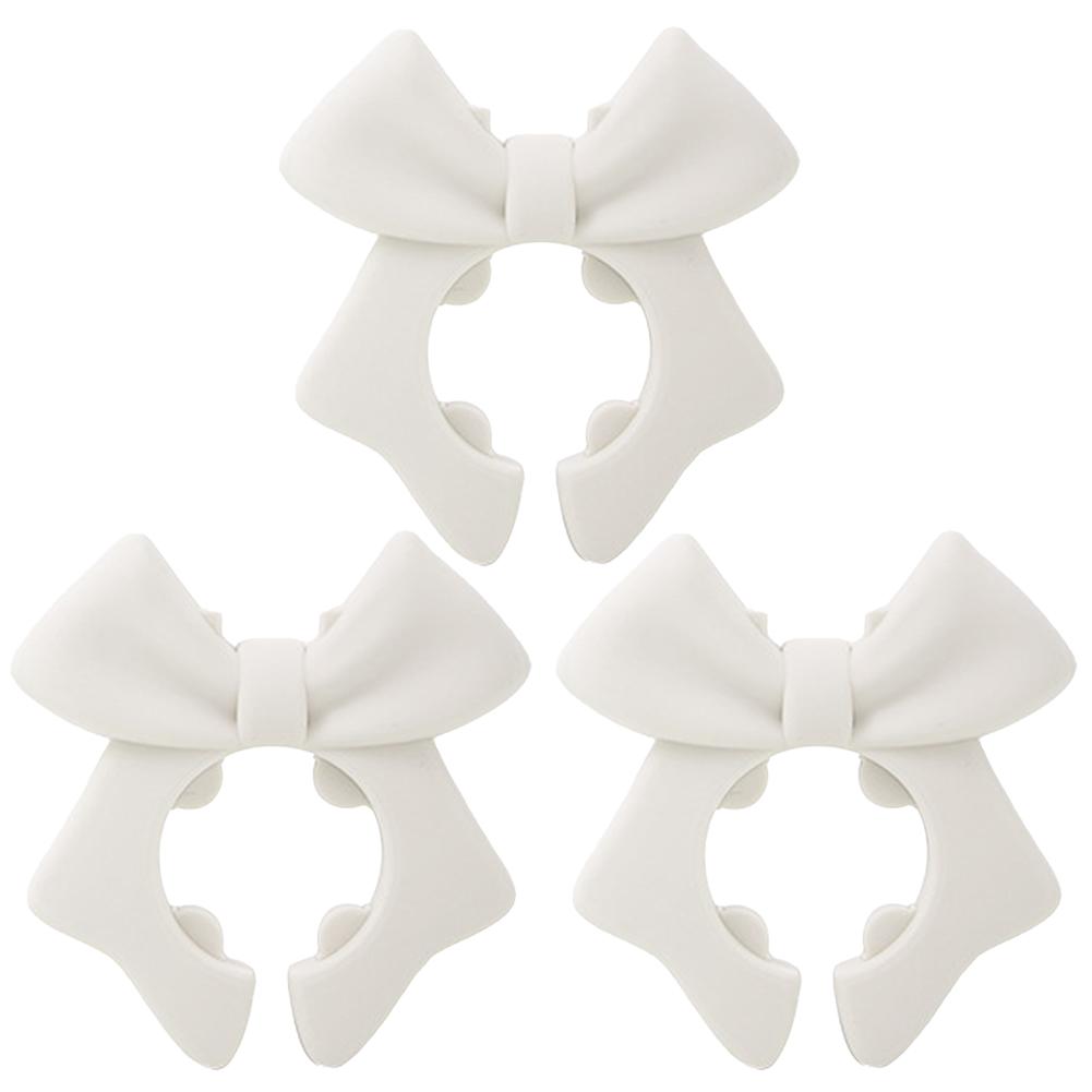 Silicone Spoon Rest Anti-Scalding Spoon Holder Bow Spill Stopper for Spoon Cooking Utensil