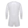 S-3XL Tuta da Sauna Impermeabile per Uomo Tuta Intera a Maniche Lunghe Pulsanti sulle Spalle Vita Cavallo Boxer Staccabili Body per Costumi da Bagno