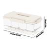 Portable Storage Basket Convenient Household Compartment Vegetable and Fruit Tray Food Grade Sealed Crisper with Lid