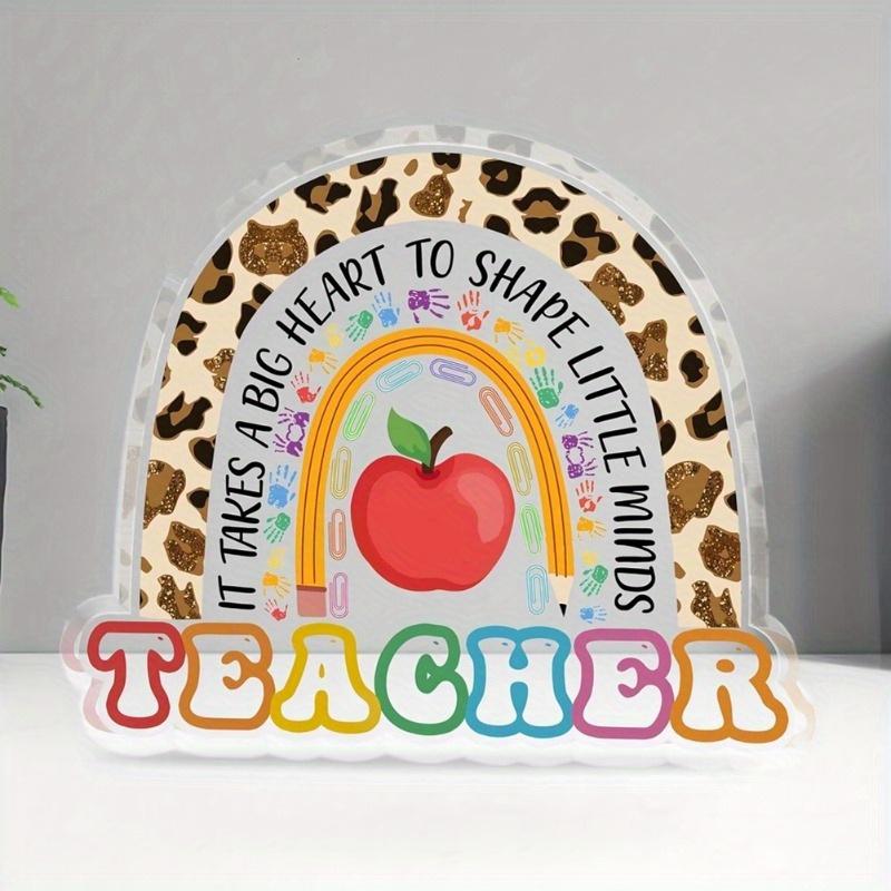 

Teacher Acrylic Paperweight - Appreciation Keepsake Gift from Students чистый