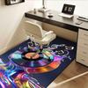 Colorful Vinyl Record Chair Mat: Office Carpet, Oversized Rug for Home Decor, Sofa Mat, Desk Pad Gift Suitable for Bedroom, Living Room, Any Room
