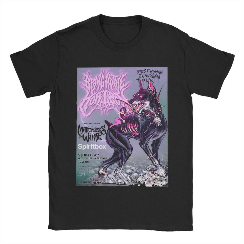 Men BMTH Bring Me The Horizon TShirts British Rock Band Cotton Clothes Summer Y2K ShortSleeve T Shirt ONeck Tshirt Plus Size