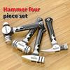 [4er Multi-Funktions-Hammer-Set] 4er OuDiSi Multi-Funktions-Hammer-Set, Mini-Krallenhammer aus Kohlenstoffstahl