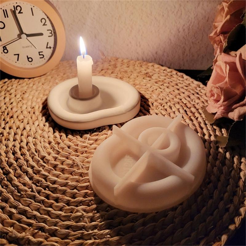 Mehrzweck Stabiles Silikon Mehrfach-Kerzenhalter Form Set Tragbar für Resin Gips Bastelbedarf Sortierte Größen