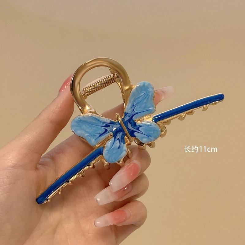 Alloy Womens Back-of-Head Grabber Large High-End Hair Claw Clip Summer 2026 Shark Clip Headpiece Japan and Korean Style