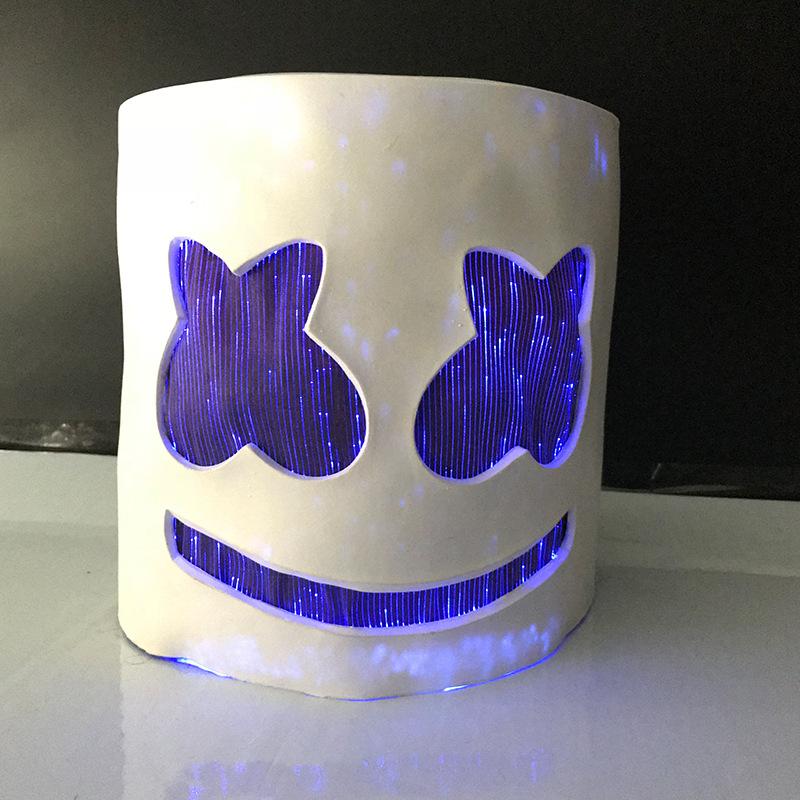 Marshmallow Electronic Music Festival DJ Mask marshmello Same style headgear Music festival live performance mask