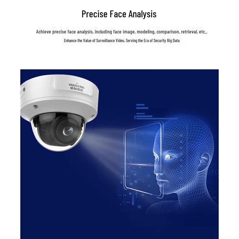 Hikvision 4MP AI Face Capture Dome IP Camera CN plug (adapter included)