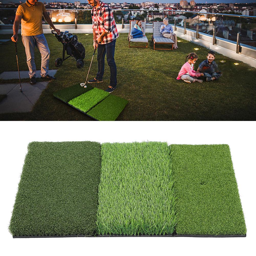 NBR Bottom PE Grass Portable Golf Hitting Practice Pad Multifunction Putting Mat Training Supplies
