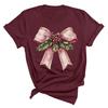 Christmas Printed Fashionable Women's T-shirt Christmas Trend Pure Cotton Casual Sportswear T-Shirts Women’s