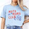 Dirt Bike Mom Tee Moto Mama Printed T Shirt Women Casual Short Sleeve Crew Neck T-shirt Motocross Lover Top Gift for Riding Mama