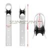 390mm Bow Anchor Roller Bracket 316 Stainless Steel Yacht Lift Roller With Rubber Wheel Fixed Anchor Holder Boat Accessories