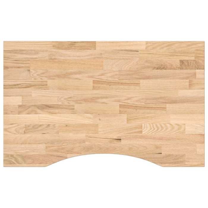 VidaXL Untreated Solid Oak Rectangular Desk Top, Kitchen Worktop, Worktop 4009007