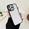 For iPhone 15 Pro Clear Phone Case Electroplating Edge PC Acrylic Back Cover
