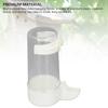 6pcs Spill Proof Bird Water Feeder Automatic Hanging Bird Water Feeder  PET Bird Watering
