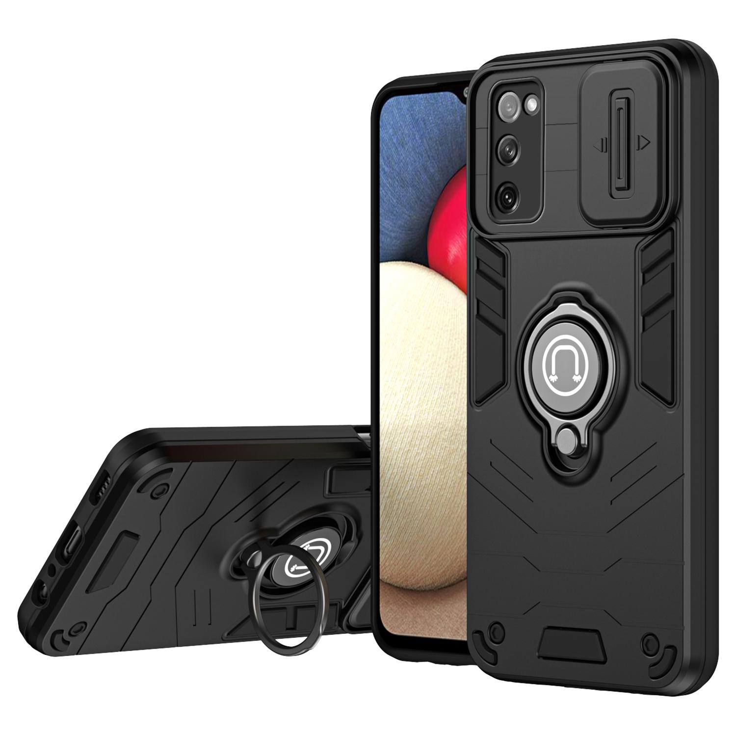 

For Samsung Galaxy S20 FE 5G/S20 FE/S20 FE 2022/S20 Lite Case Slide Lens Guard Phone Kickstand Cover Black