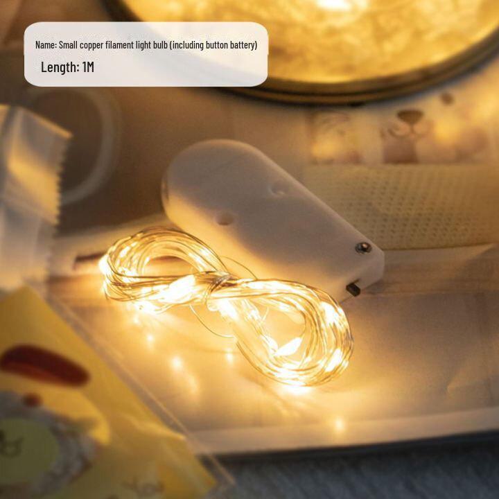 

Рождественские светодиодные гирлянды из медной проволоки - 1 м декоративный букет для елки и спальни 1 meter