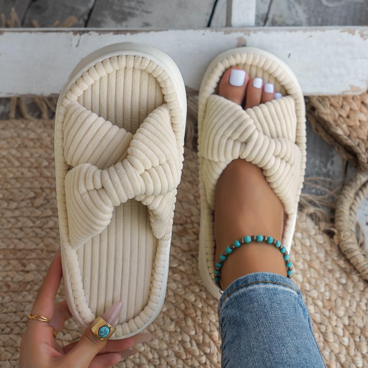 

Женские тапочки на платформе, весенние и осенние босоножки на мелкой подошве, дышащая сетка, легкие тапочки из замши, дизайнерские популярные тапочки для женщин 36-37 бежевый