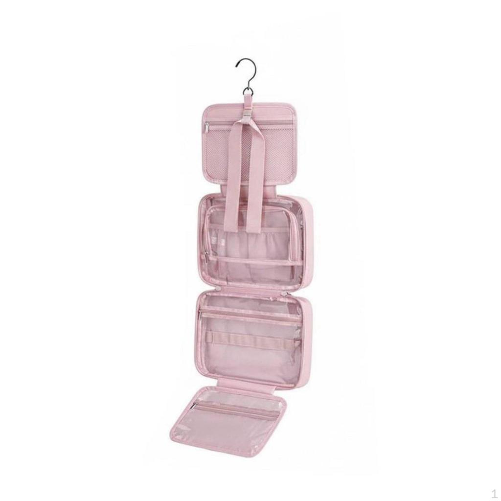 Foldable Hanging Toiletry Bag Water-Resistant Easy To Clean