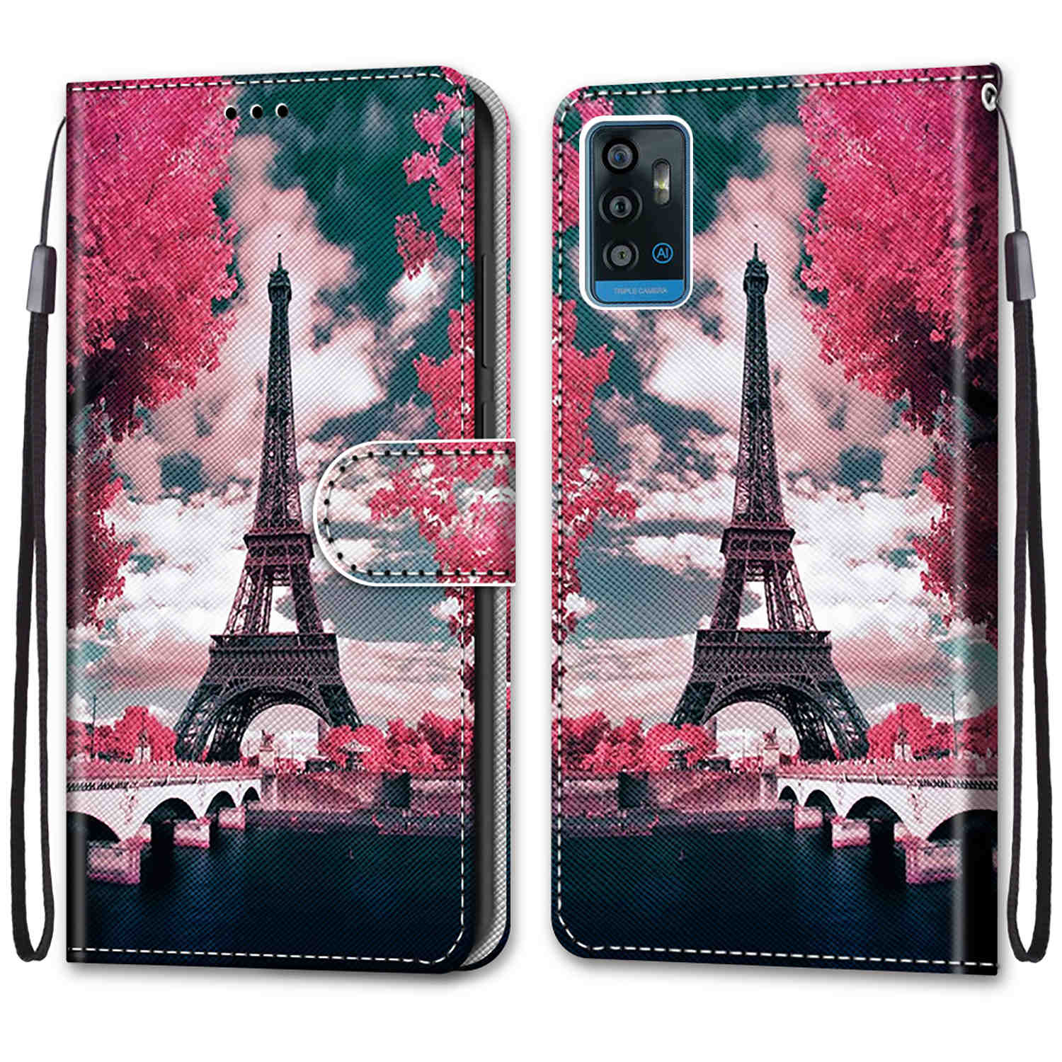 

Роскошный окрашенный кожаный чехол-кошелек в стиле книги, защитный чехол для ZTE Blade A71 A51 A31 A51Lite/ZTE Blade 20 Smart/ZTE Blade A5 (2020)/Лезвие A3(2020) ZTE Blade A3 2020