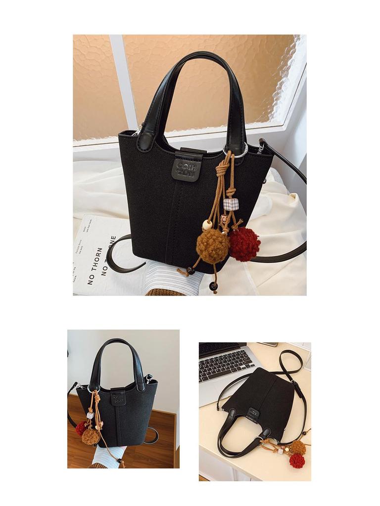 Niche Suede Frosted Handbag: Women's 2025 One-Shoulder & Crossbody Bag
