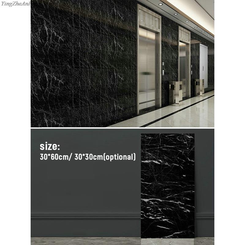 10Pcs Waterproof Marble Tiles Sticker PVC Self Adhesive Vinyl Wall Stickers Bathroom Kitchen Cupboard Backsplash Decor Decals