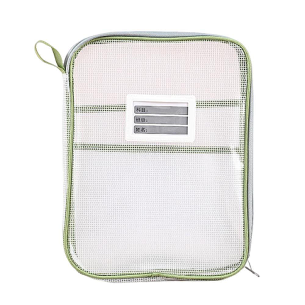 Large Capacity Transparent File Bag Zipper File Folder Bag Stationery Organizer Pouch  Homework