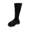 Trendy brand boots women's autumn 2024 new fashion small long boots tall knight boots brown thin boots