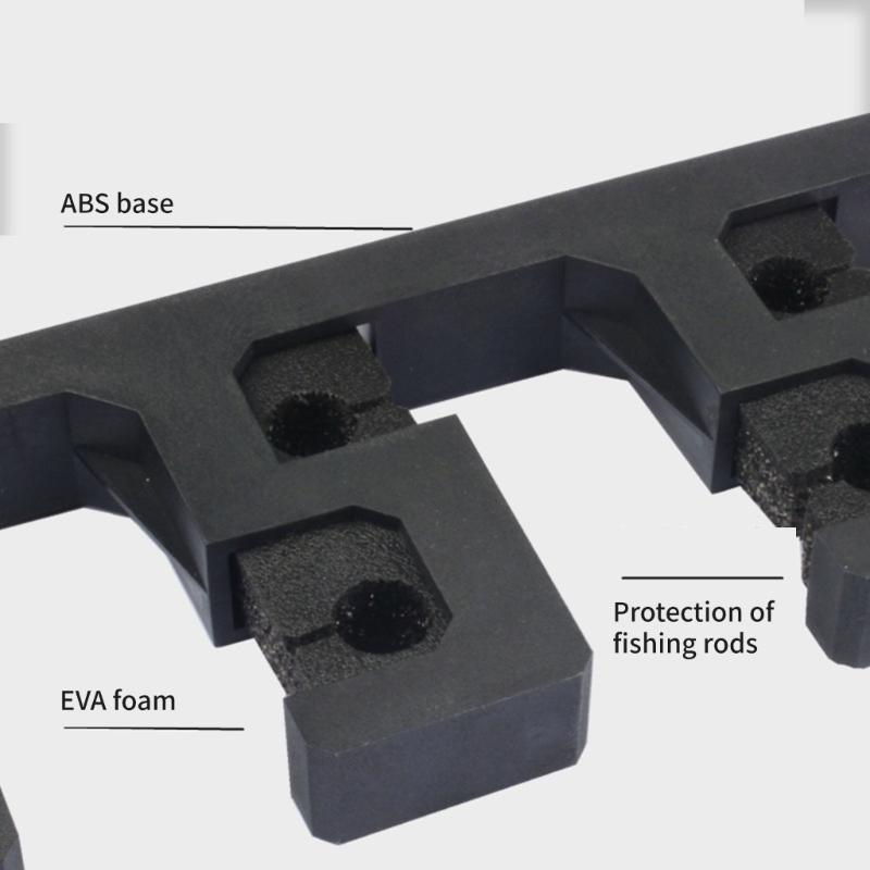 Fishing Poles Display Storage Rack Replacement 10 Holes Fishing Rod Holder Poles Stand 10 Rod Capacity Poles Holder