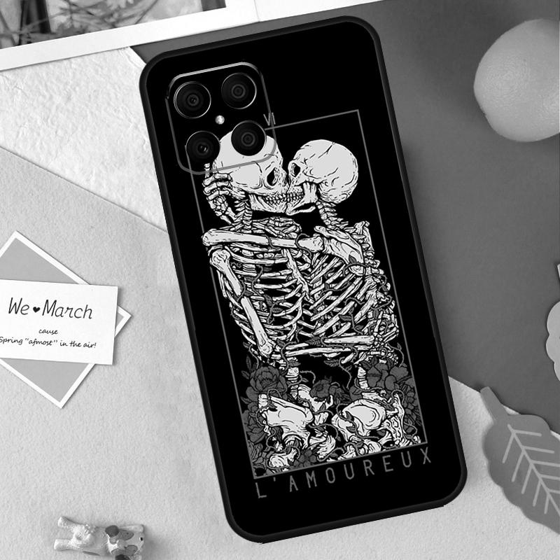 Death Tarot Case For Honor X9b X8b X9a X8a X8 X9 X9c 50 70 90 Lite Honor 200 Pro Magic 7 5 6 Lite Cover