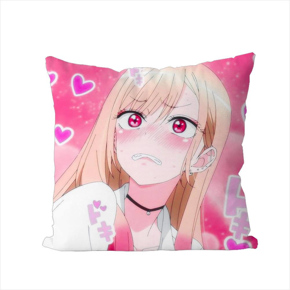 Kitagawa Marin Pillow Case For Car Sofa Decorative Home Doublesided Print Plush Square Throw Pillow Cushion Cover