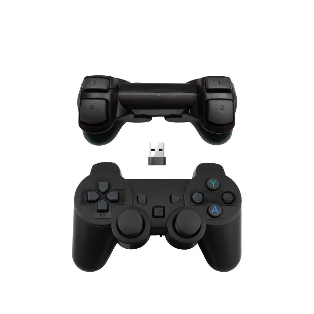 015D Double 2.4G Wireless Game Controller with Dual S2 Receivers, Motor-Free, Compatible with S2 Game Box