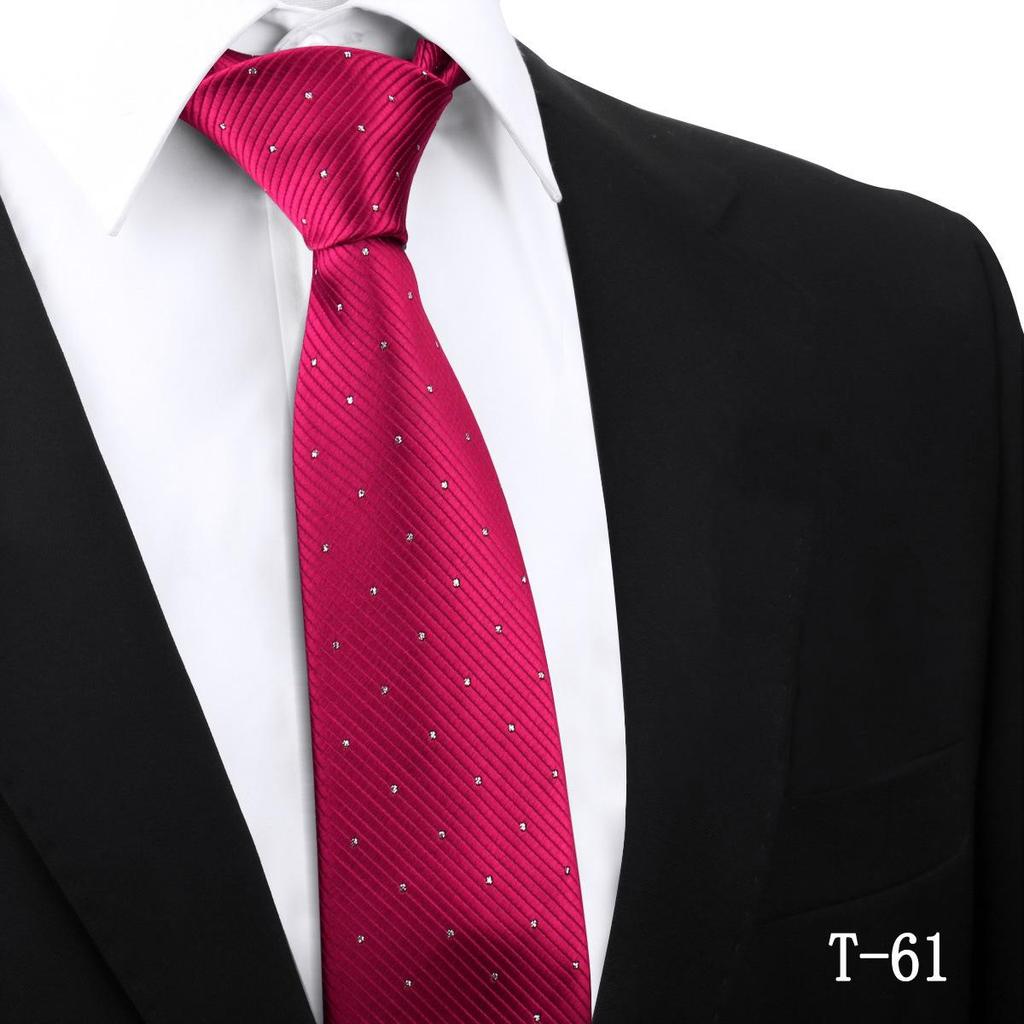 Handmade Paisley Stripe Jacquard Polyester Tie, 7.5cm