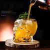 3 Pcs Skull Head Cocktail Glasses Personalized Bar Glassware Mixed Wine Drink Glass Creative Smoothie Fruit Juice Cup Coffee Mug