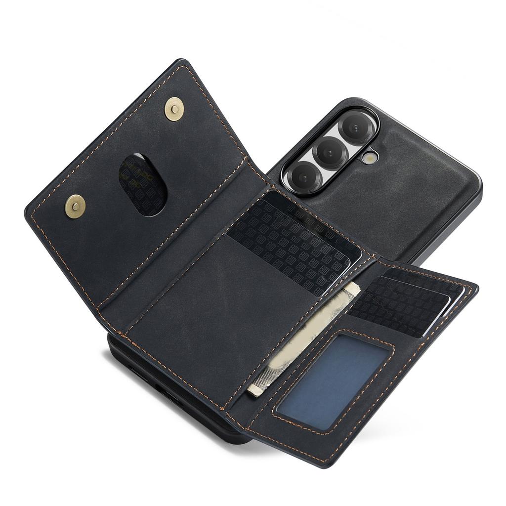 Phone Case Magnetic Detachable Wallet Card Holder Stand Cover Fit for Samsung S26 Series