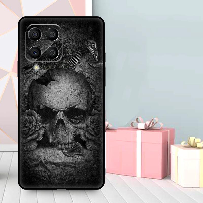 Crow Raven Dark Skull Case For Samsung Galaxy M56 M52 M32 M53 M16 M11 M21 M31 M35 M12 M13 M14 M15 M36 M55 M34 M54