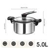 Portable Pressure Cooker Fast Cooking Stew Pot Pressure Cooker Stainless Steel Fast Cooking Multifunctional Kitchen Accessories